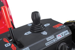 Electric Joystick Chute Control: Easy to adjust snow distance and direction